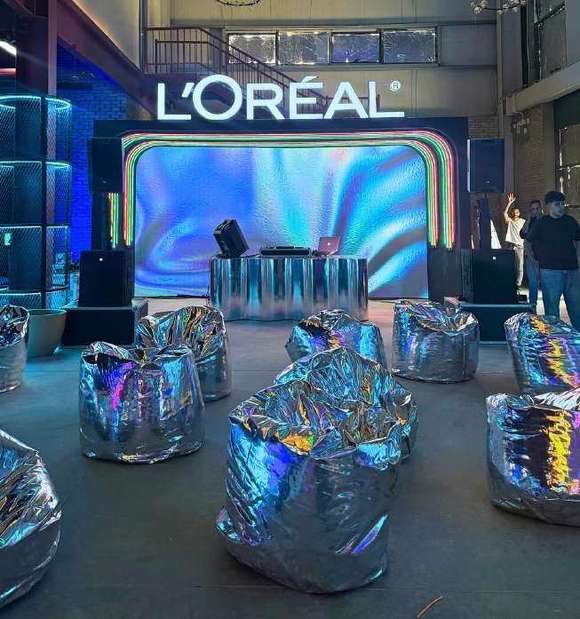 L'Oréal broadcast studio activation
